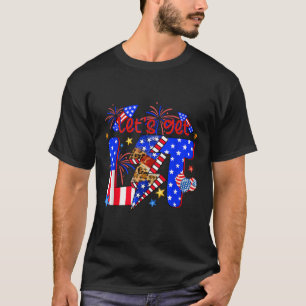 4. Juli Lasst Uns Feuerwerk Zünden Lustige Patriot T-Shirt