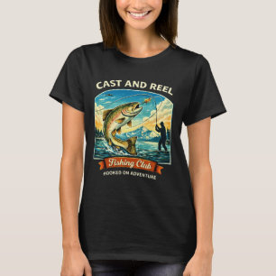 4. Juli Leben Freiheit Streben Fisch Lustiger Ange T-Shirt