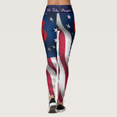 4. JULI Leggings - American Flag Your Name Parade (Rückseite)