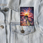 4. Juli Liberty Torch Feuerwerk USA 250. Button (Insitu)
