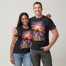 4. Juli Liberty Torch Feuerwerk USA 250. T-Shirt