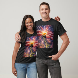 4. Juli Liberty Torch Feuerwerk USA 250. T-Shirt
