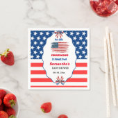 4. Juli Little Firecracker Baby Shower Serviette (Beispiel)