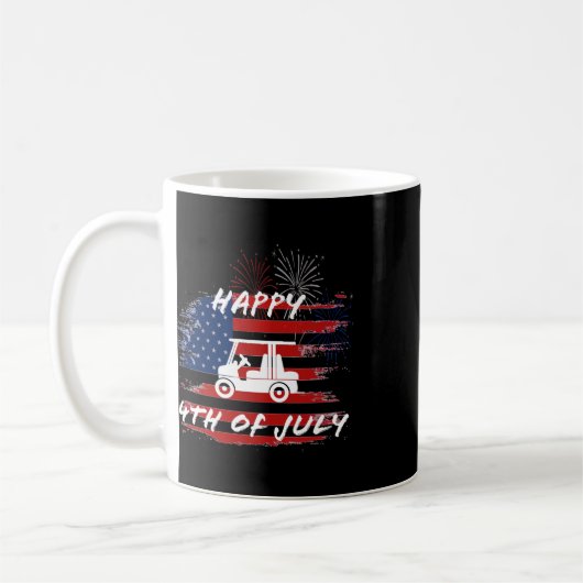4. Juli Looping Parade Golf Cart Ameri Kaffeetasse (Links)
