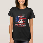 4. Juli Looping Parade Golf Cart Ameri T-Shirt (Vorderseite)