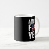 4. Juli Lustig - Amerika Yeah  Kaffeetasse (VorderseiteRechts)