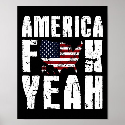 4. Juli Lustig - Amerika Yeah Poster (Vorne)