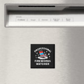 4. Juli Lustiger professioneller Feuerwerksbeobach Magnet (In Situ (Geschirrspüler))