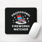 4. Juli Lustiger professioneller Feuerwerksbeobach Mousepad (Mit Mouse)
