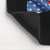 4. Juli Machusetts Staat American Flag Red Whi Mousepad (Ecke)