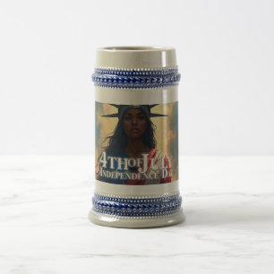 4. Juli – Majestätischer Adler und Feuerwerk-Tribu Bierglas