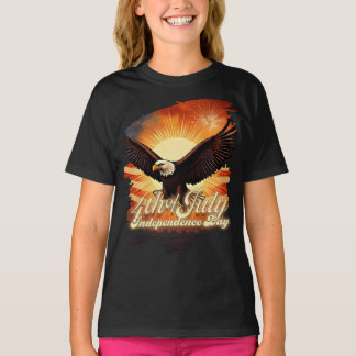 4. Juli - Majestic Eagle & Fireworks Tribute 🦅 T-Shirt