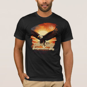 4. Juli - Majestic Eagle & Fireworks Tribute 🦅 T-Shirt