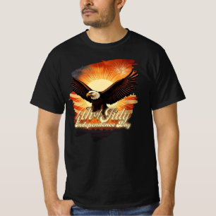 4. Juli - Majestic Eagle & Fireworks Tribute 🦅 T-Shirt