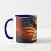 4. Juli - Majestic Eagle & Fireworks Tribute 🦅 Tasse (Links)