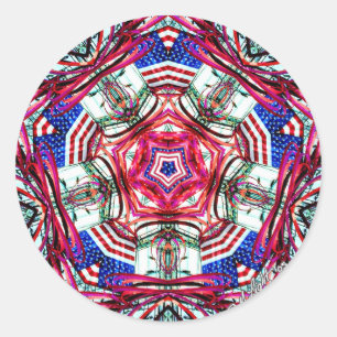"4. Juli" Mandala Stickers
