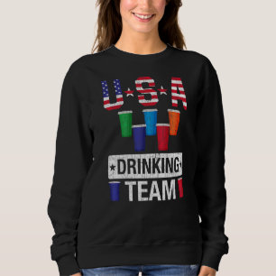 4. Juli Männer Frauen amerikanische Flagge USA tri Sweatshirt