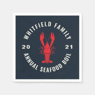 4. Juli Matching Family Seafood Boil Custom Serviette