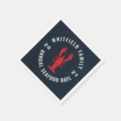 4. Juli Matching Family Seafood Boil Custom Serviette (Ecke)