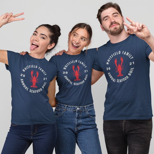 4. Juli Matching Family Seafood Boil Custom T-Shirt