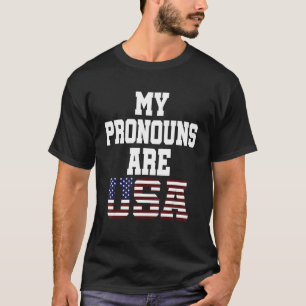 4. Juli meine Pronos sind die Flagge der USA T-Shirt
