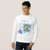 4. Juli Men's Basic Sweatshirt / U.S.A. (Vorne ganz)