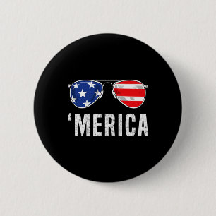 4. Juli Merica American Flag Sonnenbrillen Boys G Button