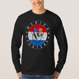 4. Juli Merica Catch Labrador Hund USA unabhängig T-Shirt