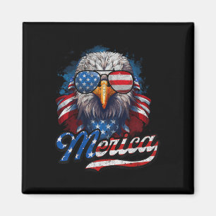4. Juli Merica Eagle USA Flagge American Indepen Magnet