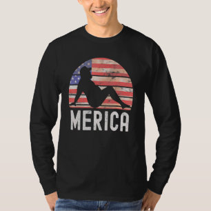 4. Juli Merica Fett Party trinken Erwachsenen Joke T-Shirt