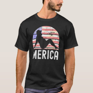 4. Juli Merica Fett Party trinken Erwachsenen Witz T-Shirt
