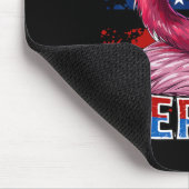 4. Juli Merica Flamingo American Flag Kinder Männe Mousepad (Ecke)