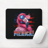 4. Juli Merica Flamingo American Flag Kinder Männe Mousepad (Mit Mouse)