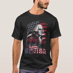 4. Juli Merica George Washington Men Women Ame T-Shirt