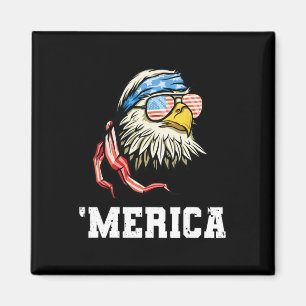 4. Juli Merica USA-Flagge Ld Adler Patriotischer V Magnet