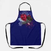 4. Juli Minuteman Ladybug Schürze (Vorderseite)