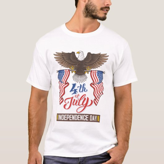 4. Juli mit Eagle T-Shirt (Vorderseite)