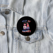 4. Juli mit meinen Gnomen Patriotic Gnome Button (Beispiel)