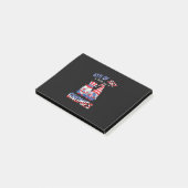 4. Juli mit meinen Gnomen Patriotic Gnome Post-it Klebezettel (angewinkelt)