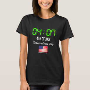 4. Juli mit US-Flagge glückliche Unabhängigkeit T-Shirt