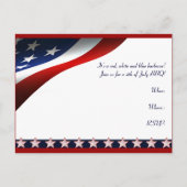 4. Juli Moderne US Flagge Forever Flag Postkarte (Vorderseite)