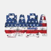 4. Juli Monogram Name Patriotic American Flag Geschenkschachtel (Ungefaltet)
