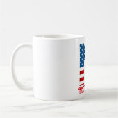 4. Juli Monogramm Personalisierte Kaffee-Tasse Kaffeetasse (Links)
