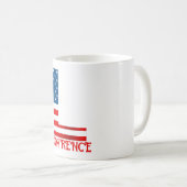 4. Juli Monogramm Personalisierte Kaffee-Tasse Kaffeetasse (VorderseiteRechts)