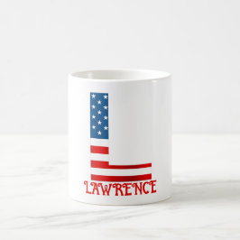 4. Juli Monogramm Personalisierte Kaffee-Tasse Kaffeetasse