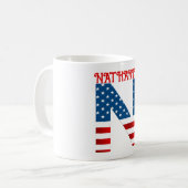 4. Juli Monogramm Personalisierte Kaffee-Tasse Kaffeetasse (Vorderseite Links)