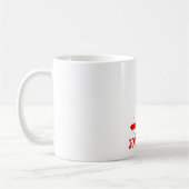 4. Juli Monogramm Personalisierte Kaffee-Tasse Kaffeetasse (Links)