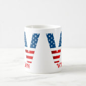 4. Juli Monogramm Personalisierte Kaffee-Tasse Kaffeetasse (Mittel)
