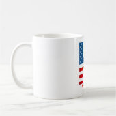4. Juli Monogramm Personalisierte Kaffee-Tasse Kaffeetasse (Links)