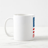 4. Juli Monogramm Personalisierte Kaffee-Tasse Kaffeetasse (Links)